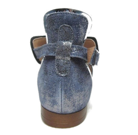 Bleu suede sandaal