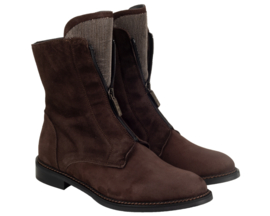 Bruin suède rits boot