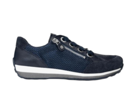 Donkerblauw rits sneaker