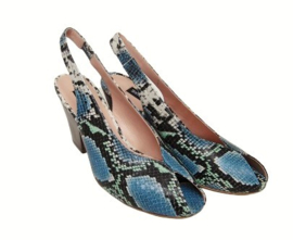 Blauw pyton  peep toe
