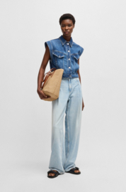 Raffia tote bag BOSS
