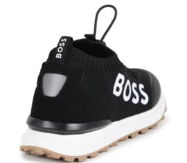 Zwart instap sneaker BOSS