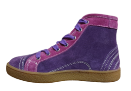 lila suede basket