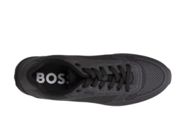 Zwart mesh sneaker BOSS