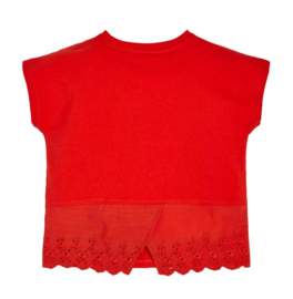 Rood kant t-shirt GUESS