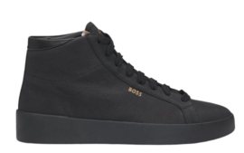 Zwart nubuck sneaker hightop BOSS