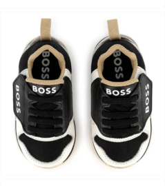 Zwart wit sneaker BOSS