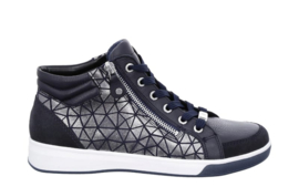 Blauw high top sneaker