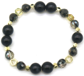 Armband "noir avec de l'or"