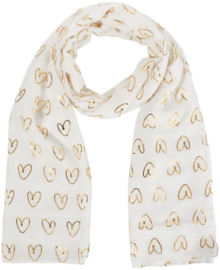 Sjaal "goud hart"
