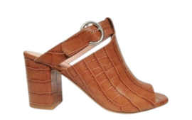 Cognac coco slipper