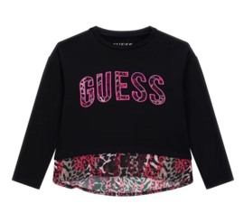 Zwarte top print  GUESS