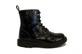 zwart shiny motor boot