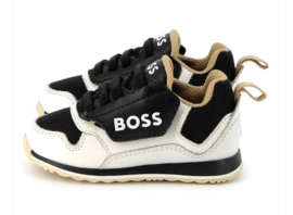 Zwart wit sneaker BOSS