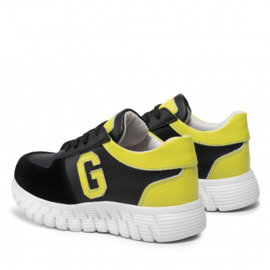 Zwart geel GUESS sneaker