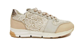 beige borduur runner