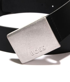 Zwart buckle riem BOSS