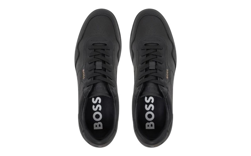 Zwart plain sneaker BOSS