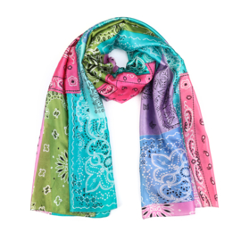 Sjaal " joyeux en rose"