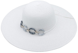 Zomerhoed  ' chapeau d'été  blanc'