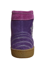 lila suede basket