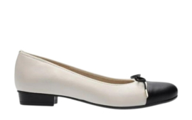 Zwart ecru ballerina
