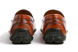 Cognac leren mocassin