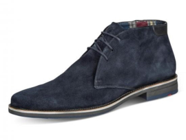 Blauw suède  veter boot Lloyd