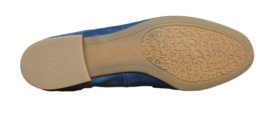 Blauw suède loafer