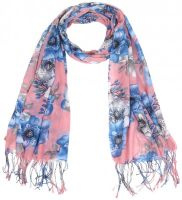 Sjaal "rose et bleu"