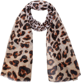 Sjaal "rayé marron"