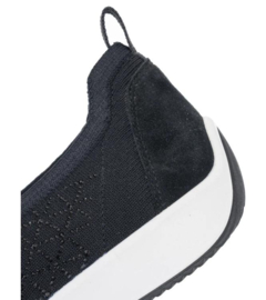 Zwart stretch instap sneaker
