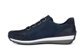 Donkerblauw rits sneaker