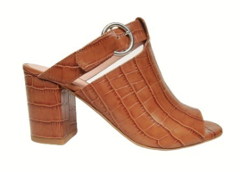 Cognac coco slipper