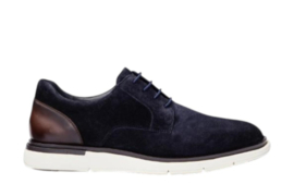 Blauw suede veter