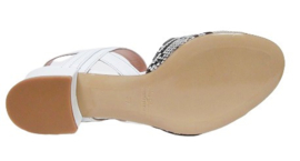 Offwhite print sandaal