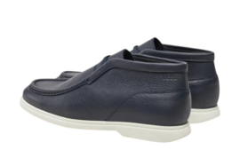 Blauw midcut mocassin BOSS