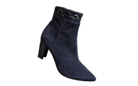 Blauw suede kort laars