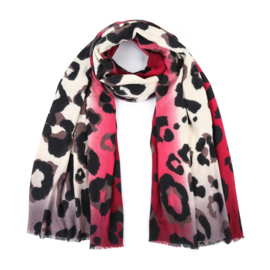Sjaal " imprimer en rouge"