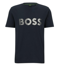 Donkerblauw t-shirt BOSS