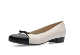 Zwart ecru ballerina