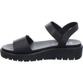 Zwarte klitband sandaal