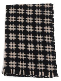 Sjaal 'double cross ' zwart