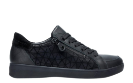 Zwart rits sneaker