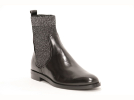 Zwart leren chelsea boot