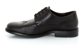 Zwart brogues veterschoen