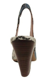 Blauw pyton  peep toe