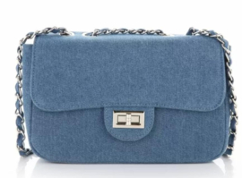 Blauwe tas " bleu moyen "