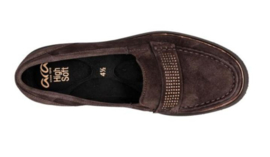 Bruin suéde loafer
