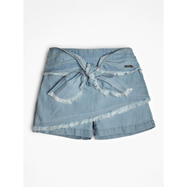 Jeans short met "rok"effect